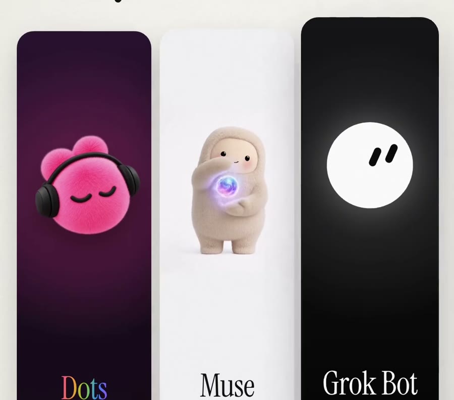 Dots, Muse и Grok Bot