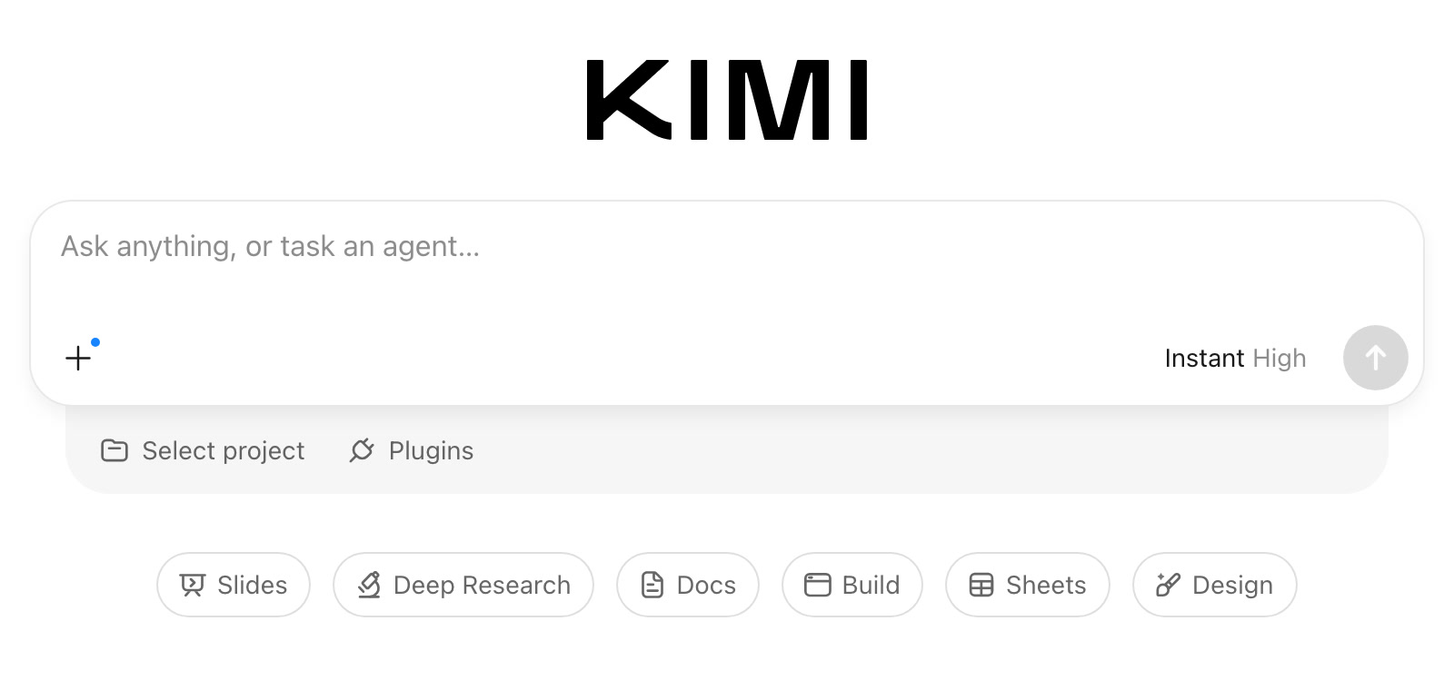Главный экран Kimi